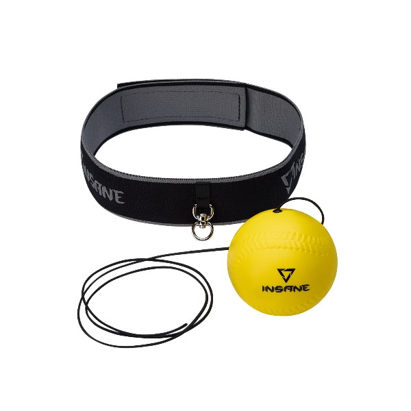 Мяч боевой INSANE IN23-FB103 на резинке, желтый, 80 г, 70 мм