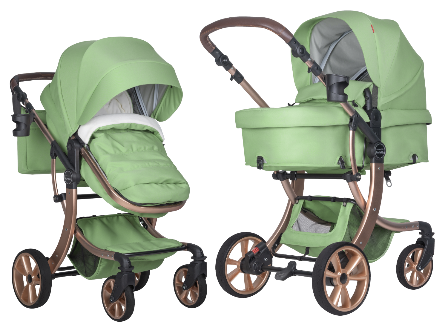 Коляска трансформер Aimile Original New Gold (Базилик NDG-4)