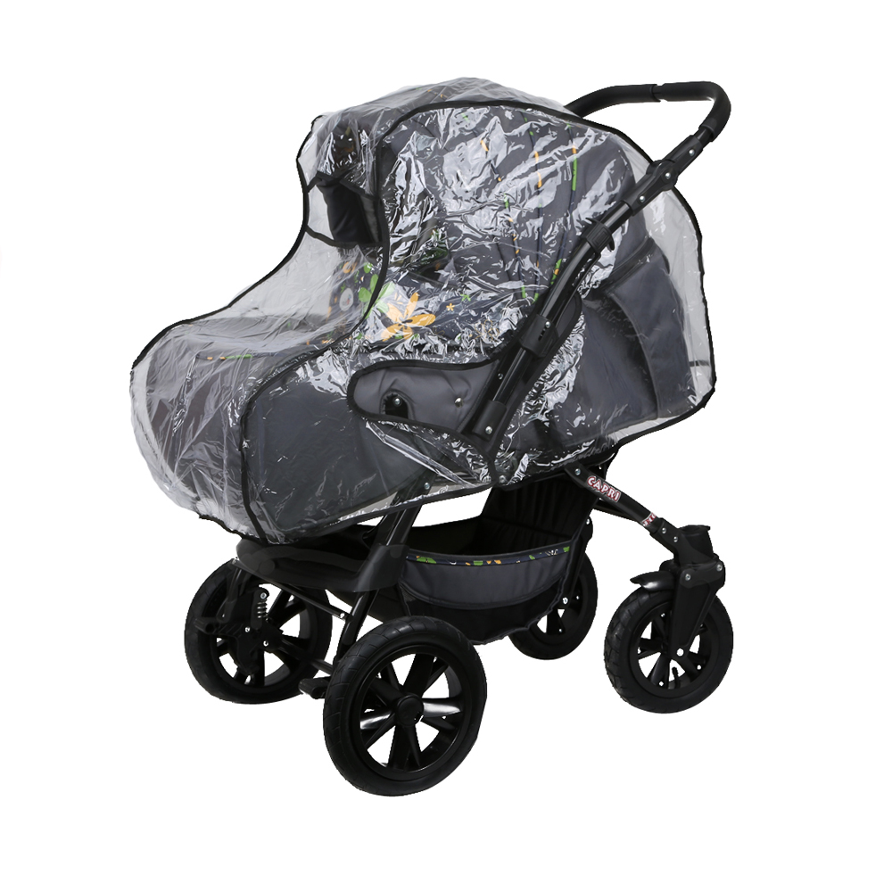 Дождевик для коляски-трансформера с окошком, ПВХ