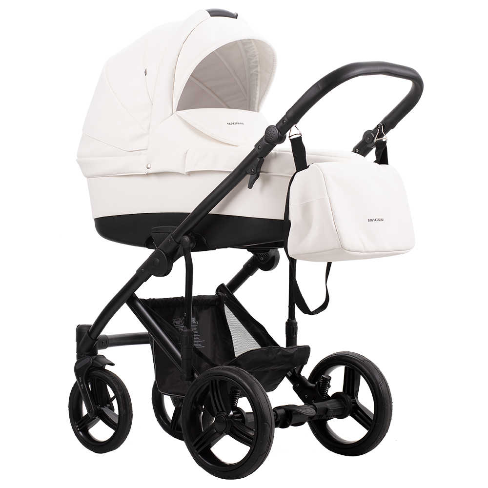 Коляска MAGNUM PRIMA 2в1 (Bebetto) (Prima 01 (белая кожа))