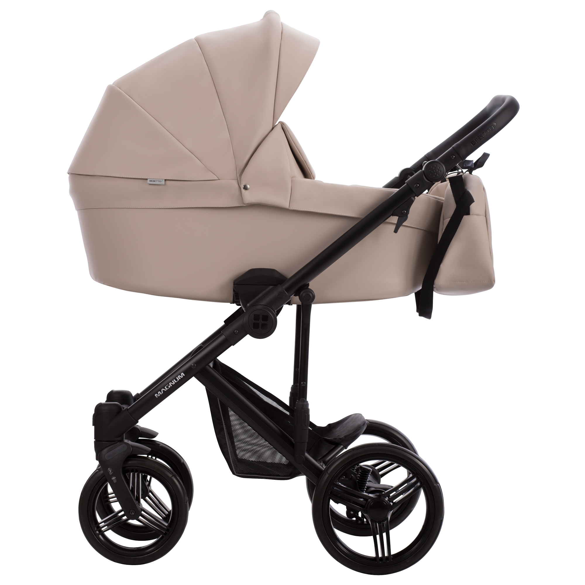 Коляска MAGNUM LIGHT PRO 2в1 (Bebetto) (Light pro 01 (св.бежевая кожа))