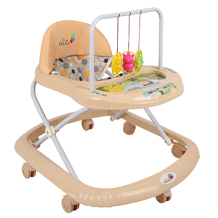 Ходунки "Карусельки", 7 колес, муз. игрушки, (упак.7 шт.) (Alis) (оранжевый)