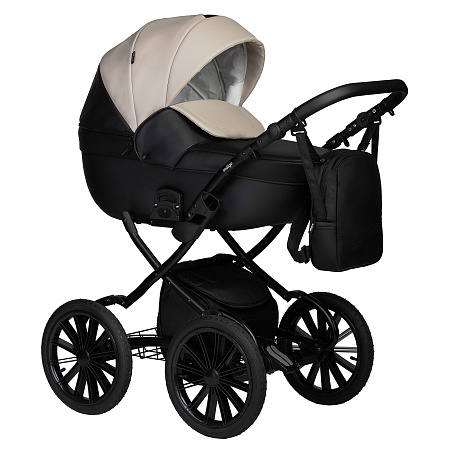 Коляска MIO ECO 2в1 Plus 14" (Indigo) (05 (черная кожа+шалфей кожа))