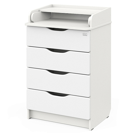 Комод Сириус WOOD 604 ПВХ с шариковыми направляющими (аляска белая)