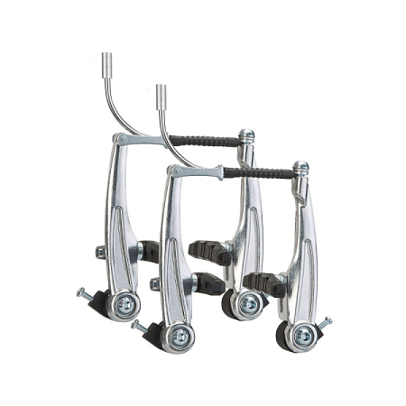 Тормоза ободные BLF-A8 V-образн. 102 мм алюминий,серебро/510156