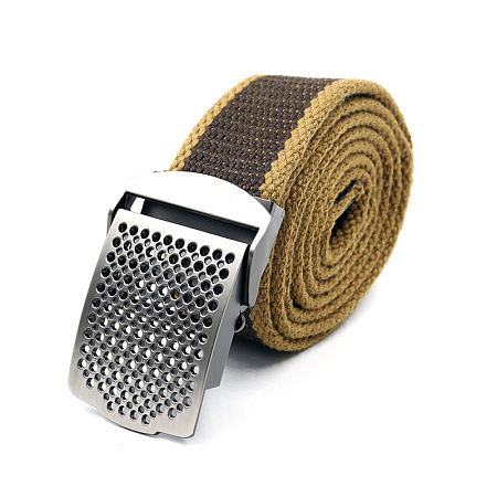 Ремень "СЛЕДОПЫТ" Отверстия, 1400х36 мм, текстиль, темно-коричневый/120/