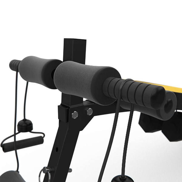 Скамья для пресса DFC гантели, эспандеры D102RY