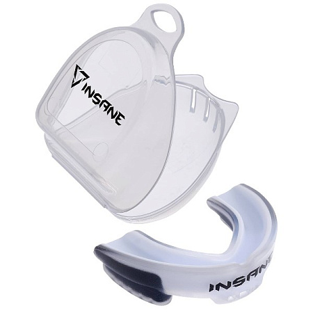 Капа 1-челюстная взрослая INSANE LYNX IN23-MG500, ЭВА, белый/черный