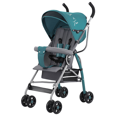 Коляска-трость BONO (4кол.(12,3см), разъемн.бамп.)(упак.4 шт.)(Indigo) (морская волна)