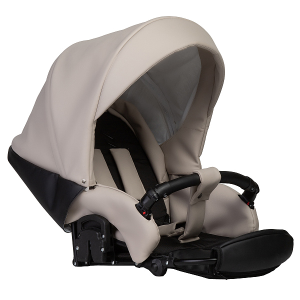 Коляска MIO ECO 2в1 (Indigo) (05 (черная кожа+шалфей кожа))