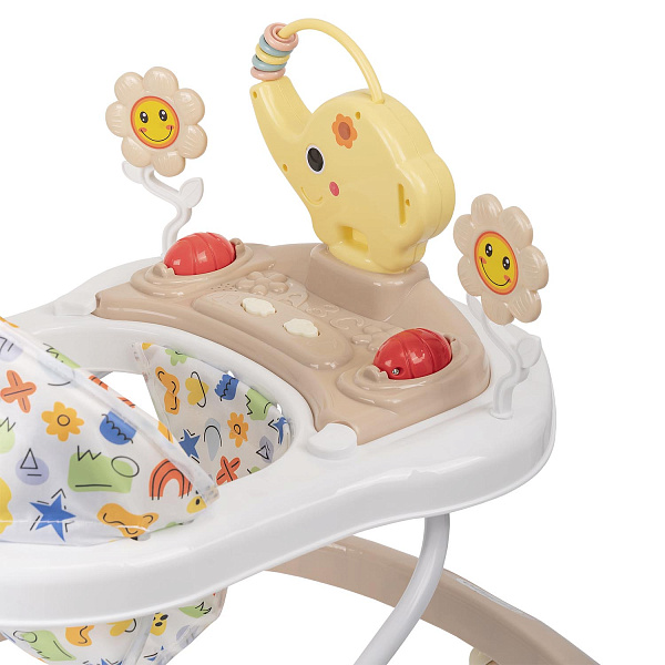 Ходунки &amp;quot;JUMBO C&amp;quot; 6 колес, муз. (упак.7 шт.) (Indigo) (серый)