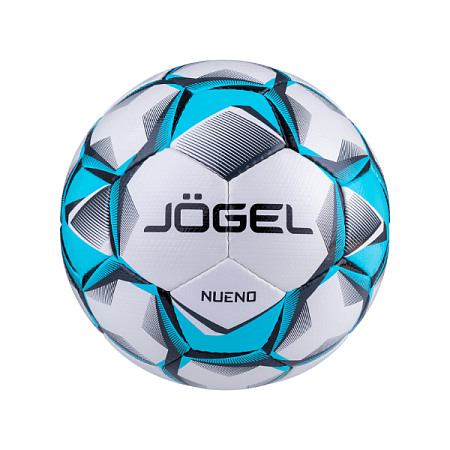 Мяч футбольный Jogel Nueno №5, белый/голубой/черный