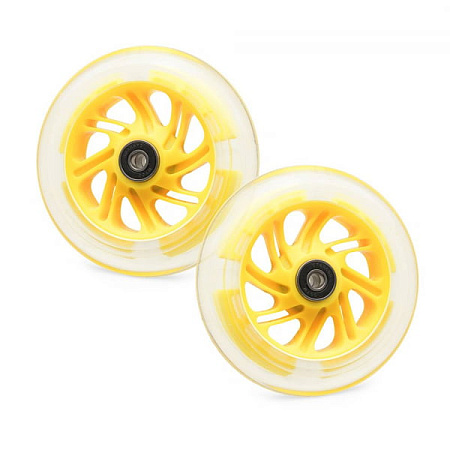 Светящиеся колеса передние 120 мм (2 шт.) 120х30 мм под модель Maxi Желтые