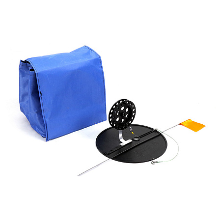 Набор жерлиц оснащ. с алюм. стойкой d-210 мм, катушка 90 мм, груз конус 7г, леска L-10 м, d-0,4 мм,