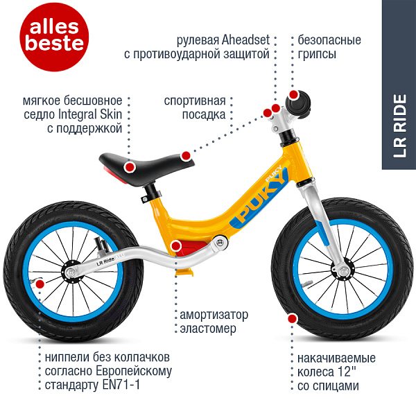 Беговел Puky LR Ride 4088 yellow желтый