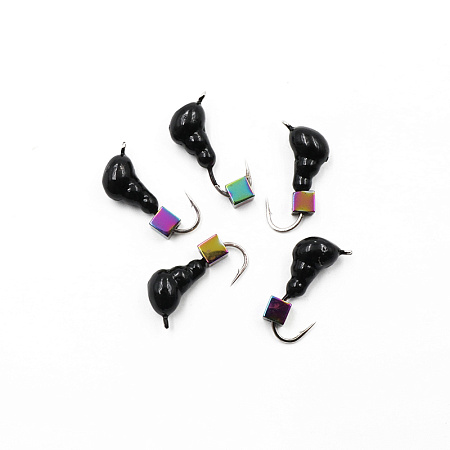 Мормышка безнасадочная ЯМАН "Муравей с ушком", вес 1 г, кубик хамелеон (уп. 5 шт.)