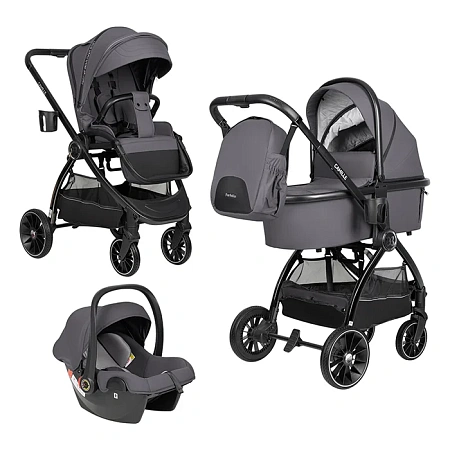 Коляска модульная 3в1 Farfello Camille 2024 (Графитовый / Grafite CML-1)