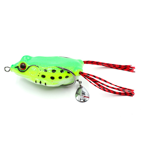 Лягушка-незацепляйка Namazu FROG с лепестком, 65 мм, 18 г, цвет 08, крючок-двойник YR Hooks (BN) #3/