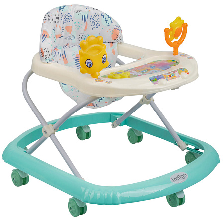 Ходунки "Солнышко" 7 колес, муз. (упак.7 шт.) (Indigo) (персиковый)