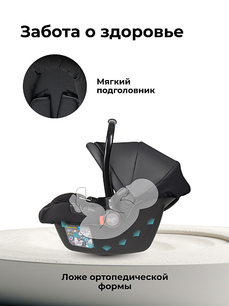 Автокресло детское к коляске Aimile KS-2150/aPU (4шт.) (Black PU)