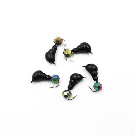 Мормышка безнасадочная ЯМАН "Муравей с ушком", вес 0,8 г, кристалл хамелеон (уп. 5 шт.)