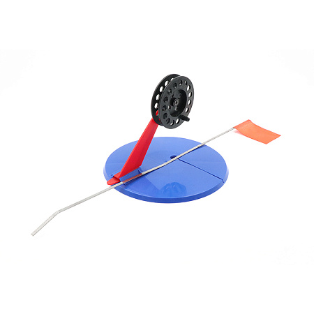 Жерлица с угловой пласт. стойкой d-195 мм, катушка 75 мм, ПП пластик/100/