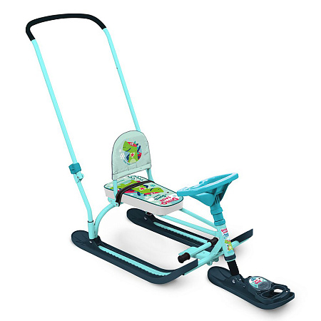 Снегокат Twiny2 со спинкой и ручкой, высота по сиденью 260 мм (упак. 1 шт.) (пингвинята)