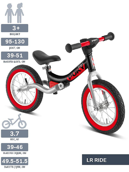 Беговел Puky LR Ride 1721 black черный