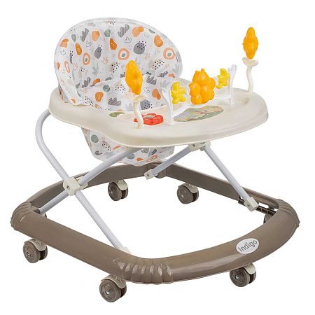 Ходунки "FLY" 7 колес, муз. (упак.7 шт.) (Indigo) (серый)