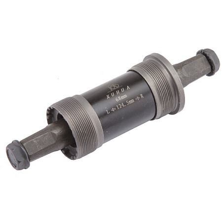 Картридж каретки XH-AXLE-05 68x124 мм, 1.37"x24tpi, ось под квадрат, сталь/160105