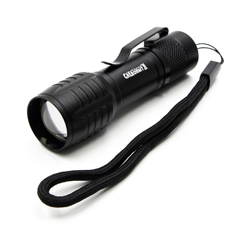 Фонарь ручной "СИБИРСКИЙ СЛЕДОПЫТ-АУР МИНИ", 1 LED + 1 COB, аккум. 220В,1x400mAh/150/