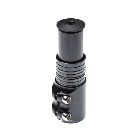 Удлинитель штока вилки Y-8-05 для безрезьбовой рулевой колонки 1-1/8', алюминиевый, чёрный/140130