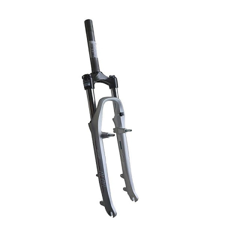 Вилка 26" 1-1/8 NEON T,резьб.L-185mm, серебр,V-brake 75mm/110118