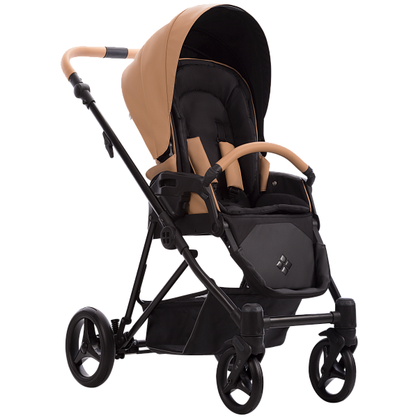 Коляска YODDI PRO 2в1 (Bebetto) (Pro 01 (св.бежевая кожа))