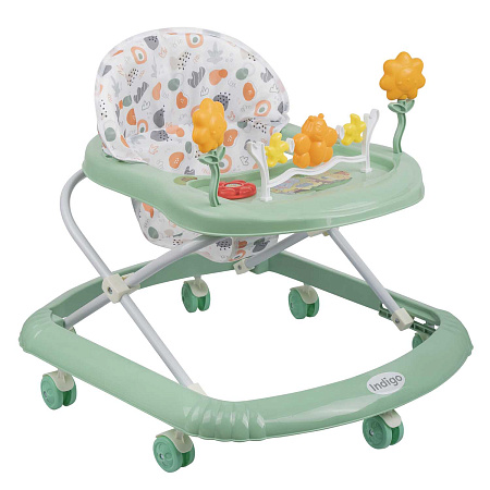 Ходунки "FLY" 7 колес, муз. (упак.7 шт.) (Indigo) (серый)