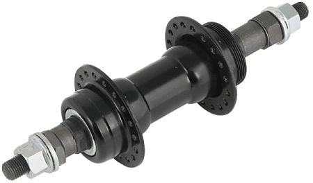 Втулка задняя KT-122R 36H под трещ. 6-7 скор. 3/8"x135x180мм стальн. чёрная/130071