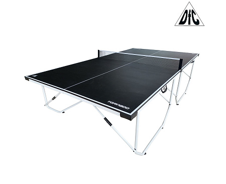 Теннисный стол DFC TORNADO Home Compact для помещения, черный, складной