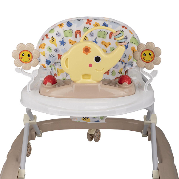 Ходунки &amp;quot;JUMBO C&amp;quot; 6 колес, муз. (упак.7 шт.) (Indigo) (серый)