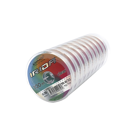 Леска Namazu "Irida", L-100 м, d-0,35 мм, test-10,00 кг, прозрачная (уп. 10 шт.)/200/