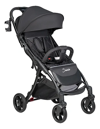 Коляска детская прогулочная Farfello Sunrise (Black/Черный FS-001)