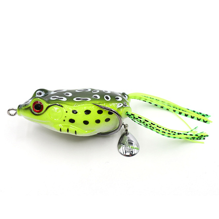 Лягушка-незацепляйка Namazu FROG с лепестком, 65 мм, 18 г, цвет 07, крючок-двойник YR Hooks (BN) #3/