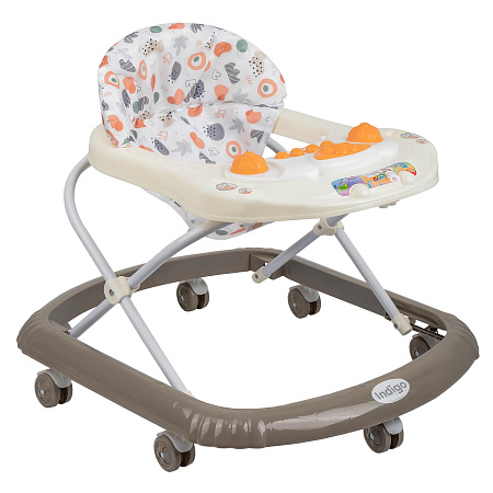 Ходунки "Подвески" 7 колес, муз. (упак.7 шт.) (Indigo) (бежевый)