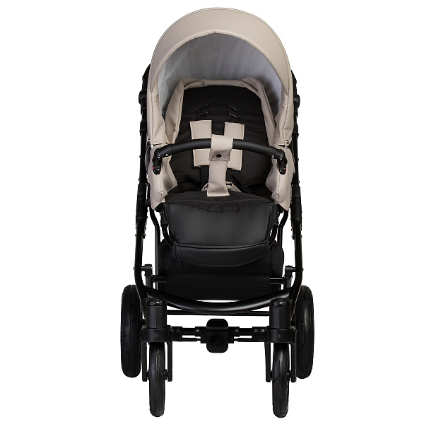 Коляска MIO ECO 2в1 (Indigo) (05 (черная кожа+шалфей кожа))