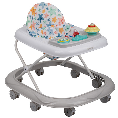 Ходунки "SPACE" 8 колес, муз. (упак.6 шт.) (Indigo) (зеленый)