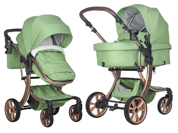 Коляска трансформер Aimile Original New Gold (Базилик NDG-4)