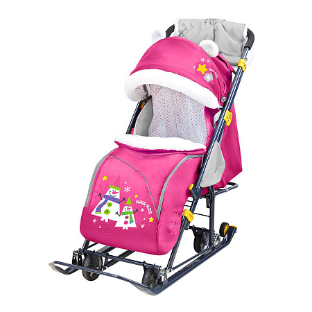 Коляска комбинированная Ника Детям 7-6 с механизмом качания (упак.1 шт.) (орхидея Щенок)