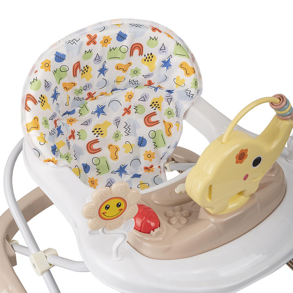 Ходунки &amp;quot;JUMBO C&amp;quot; 6 колес, муз. (упак.7 шт.) (Indigo) (серый)