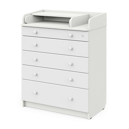 Комод "MAKS" 805 с органайзером, ЛДСП, фасады МДФ с шариковыми направляющими (дуб сонома-белый)