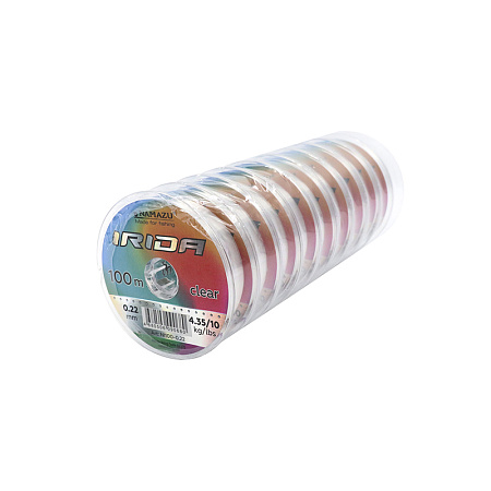 Леска Namazu "Irida", L-100 м, d-0,22 мм, test-4,35 кг, прозрачная (уп. 10 шт.)/200/