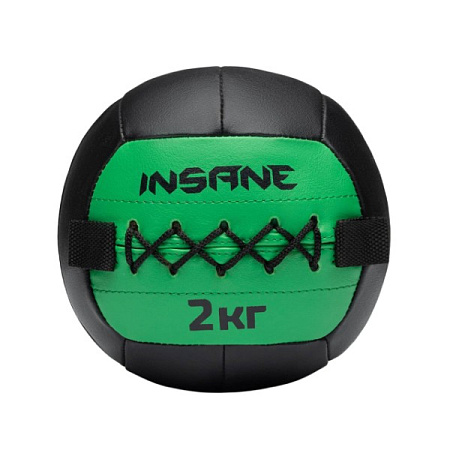 Медбол INSANE IN24-WB100 2 кг, зеленый